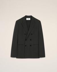 Ami Paris - Wool Double Breasted Jacket - Lyst