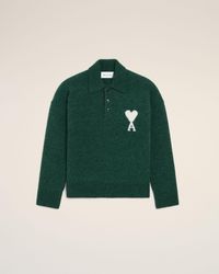 Ami Paris - Alpaca Polo With Ami De Coeur - Lyst