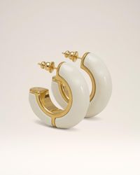 Ami Paris - Brass Hammered Lacquered Earrings - Lyst
