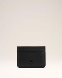 Ami Paris - Cowhide Leather Ami De Coeur Card Holder - Lyst