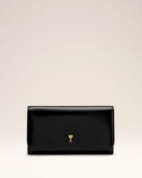 Ami Paris - Cow Leather Paris Paris Continental Wallet - Lyst