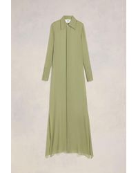Ami Paris - Long Dress With Collar Shirt - Lyst