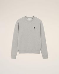 Ami Paris - Cotton Sweatshirt With Ami De Coeur - Lyst