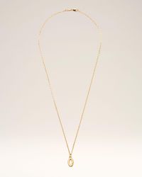 Ami Paris - Brass Hammered "0" Pendant Necklace - Lyst