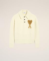 Ami Paris - Ami De Coeur Polo Shirt - Lyst