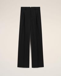 Ami Paris - Wool Straight Trousers - Lyst