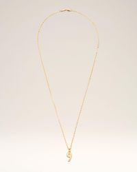Ami Paris - Brass Hammered "9" Pendant Necklace - Lyst