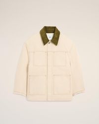 Ami Paris - Cotton Padded Worker Jacket - Lyst