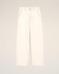 Ami Paris - Cotton Wide Fit Trousers - Lyst