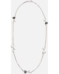 Ami Paris - Brass Necklace With Hammered Ami De Coeur - Lyst