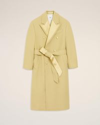 Ami Paris - Wool Double Breasted Long Coat - Lyst