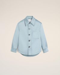 Ami Paris - Satin Ami De Coeur Buttoned Jacket - Lyst