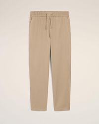 Ami Paris - Cotton Elasticated Waist Trousers - Lyst