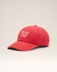 Ami Paris - Cotton "Thank You For Being A Friend" Cap - Lyst