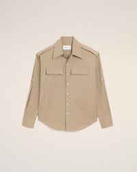 Ami Paris - Cotton Saharienne Shirt - Lyst