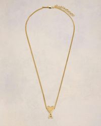 Ami Paris - Brass Ami De Coeur Pendant Necklace - Lyst