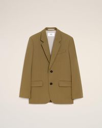 Ami Paris - Wool Loose Single Breasted Jacket - Lyst