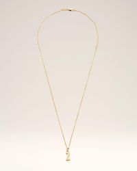 Ami Paris - Brass Hammered "2" Pendant Necklace - Lyst