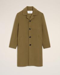 Ami Paris - Wool Belted Coat - Lyst