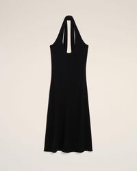 Ami Paris - Backless Midi Jersey Dress - Lyst
