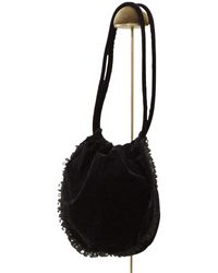 Chantal Thomass Velvet Round Shoulder Bag - Black