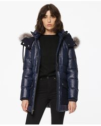 Andrew Marc Morro Coated Down Jacket - Blue
