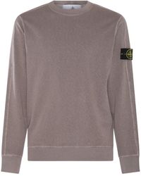Stone Island - Light Brown Cotton Sweatshirt - Lyst