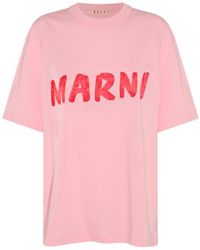 Marni - Pink Cotton T-shirt - Lyst