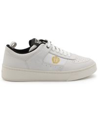 Bally - White And Black Leather Raise Sneakers - Lyst