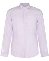 Altea - Violet Linen Shirt - Lyst
