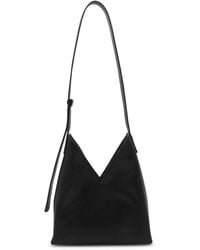 MM6 by Maison Martin Margiela - Black Leather Japanese 6 Shoulder Bag - Lyst