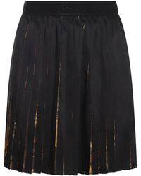 Versace - Black And Gold Skirt - Lyst