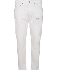 Polo Ralph Lauren - White Cotton Denim Jeans - Lyst