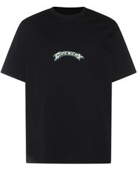 Givenchy - Black And White Multicolour Cotton T-shirt - Lyst