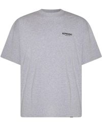 Represent - Grey And Black Cotton T-shirt - Lyst