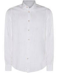 Eleventy - White Linen Shirt - Lyst