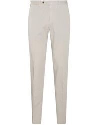 PT Torino - Light Grey Cotton Pants - Lyst