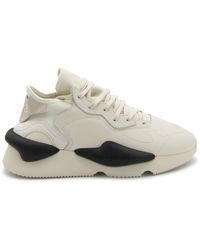 Y-3 - White Leather Kaiwa Sneakers - Lyst