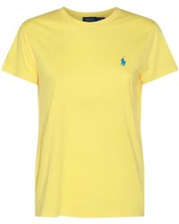 Polo Ralph Lauren - Yellow And Blue Cotton T-shirt - Lyst