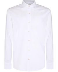 Eleventy - White Cotton Shirt - Lyst