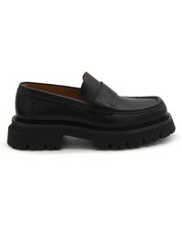 Ferragamo - Black Leather Loafers - Lyst