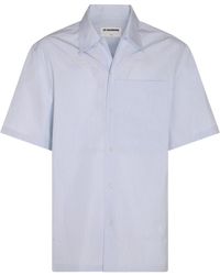 Jil Sander - Ligth Blue Cotton Shirt - Lyst