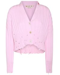 Marni - Pink Cotton Knitwear - Lyst