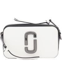 Marc Jacobs - White Leather The Snapshot Crossbody Bag - Lyst