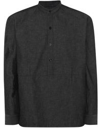 PT Torino - Black Linen Shirt - Lyst