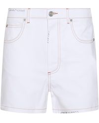 Marni - White Cotton Shorts - Lyst