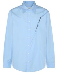 Y. Project - Light Blue Cotton Shirt - Lyst