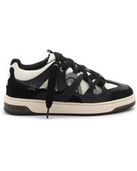 Represent - White And Black Leather Bully Sneakers - Lyst