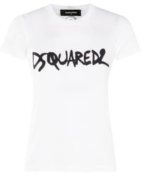 DSquared² - And Black Cotton T-shirt - Lyst