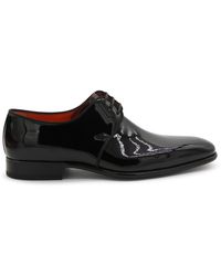 Santoni - Leather Vynil Lace Up Shoes - Lyst